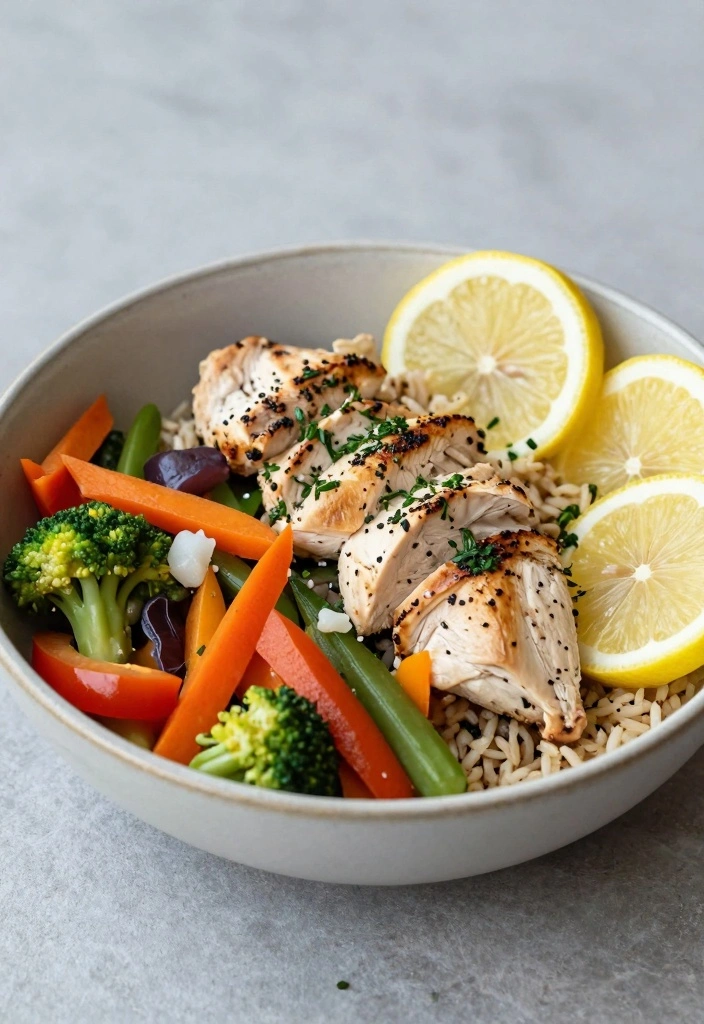 10 Chicken Lunch Recipes for Simple Midday Meals 23 10 Chicken Lunch Recipes for Simple Midday Meals - 3. Lemon Herb Chicken Bowl