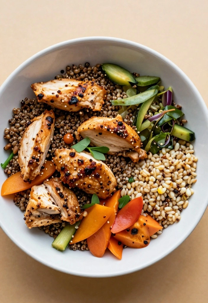 10 Chicken Lunch Recipes for Simple Midday Meals 34 10 Chicken Lunch Recipes for Simple Midday Meals - 4. Spicy Chicken Quinoa Salad