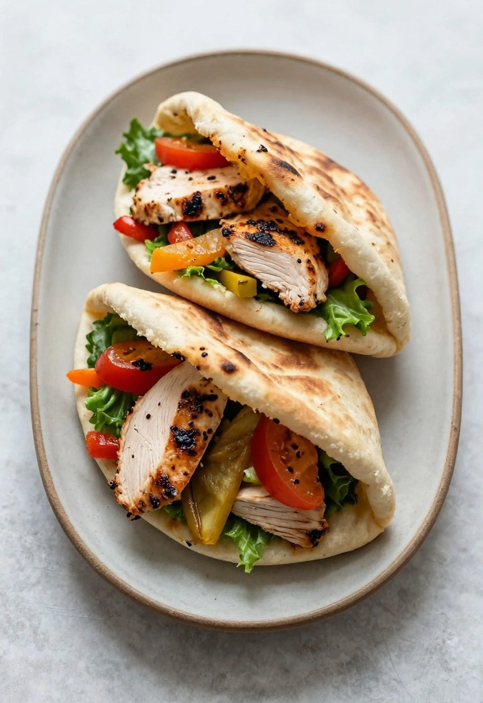 10 Chicken Lunch Recipes for Simple Midday Meals 78 10 Chicken Lunch Recipes for Simple Midday Meals - 8. Mediterranean Chicken Pita