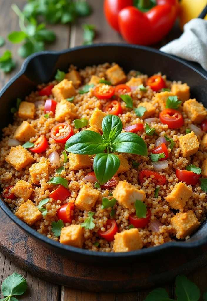 10 Diced Chicken Recipes for Quick Weeknight Cooking 45 10 Diced Chicken Recipes for Quick Weeknight Cooking - 5. One-Pan Chicken Fajita Quinoa