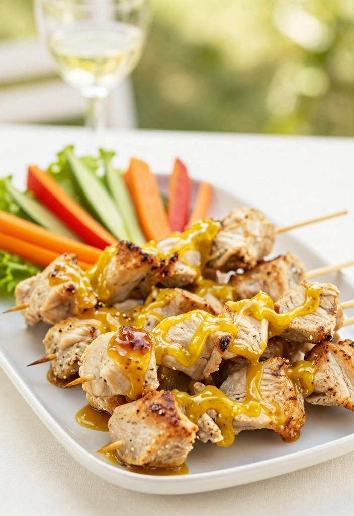 10 Diced Chicken Recipes for Quick Weeknight Cooking 67 10 Diced Chicken Recipes for Quick Weeknight Cooking - 7. Honey Mustard Chicken Skewers