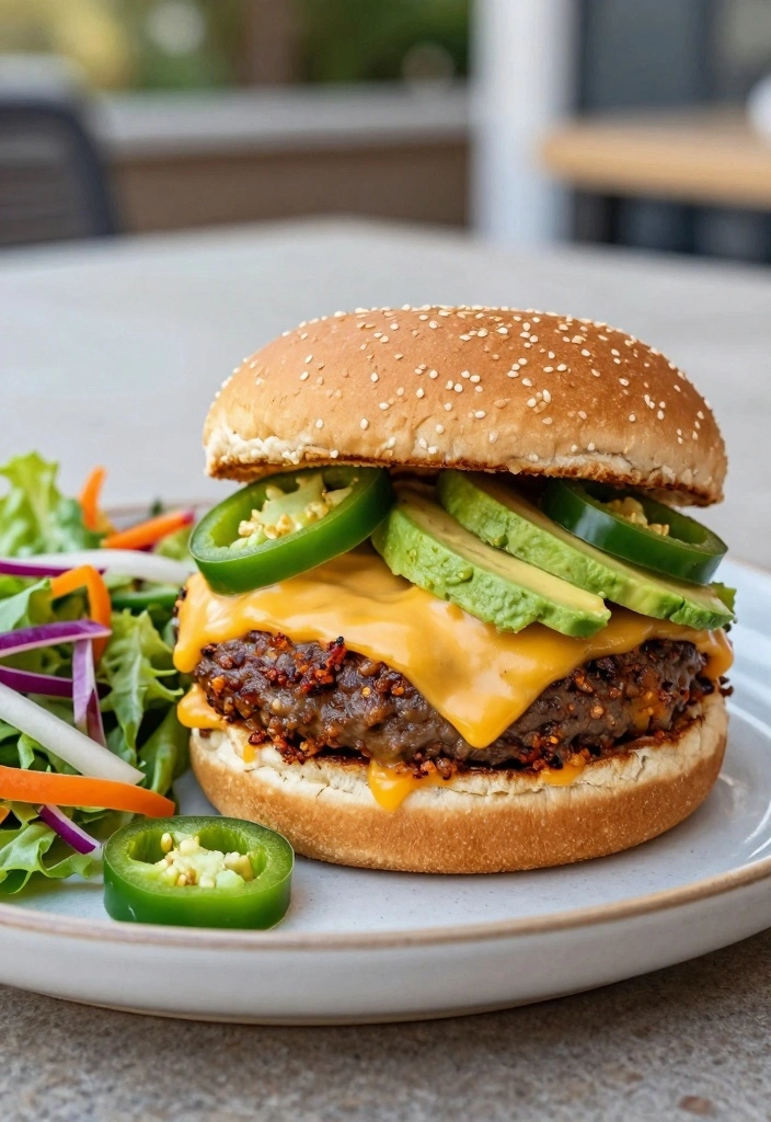 10 Ground Beef Hamburger Recipes for Simple Classic Meals - 3. Spicy Jalapeño Burger