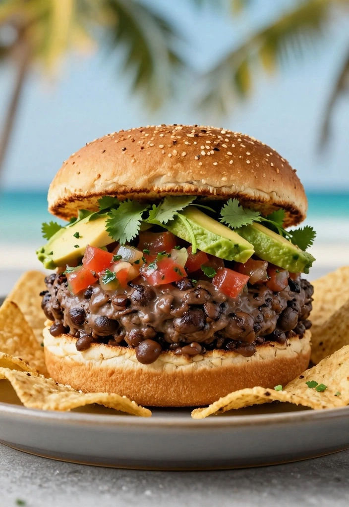 10 Ground Beef Hamburger Recipes for Simple Classic Meals - 8. Southwest Black Bean Burger