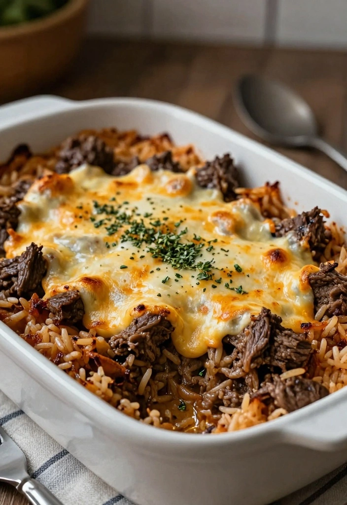 10 Ground Beef and Rice Recipes for Simple Hearty Meals - 1. Cheesy Beef and Rice Casserole