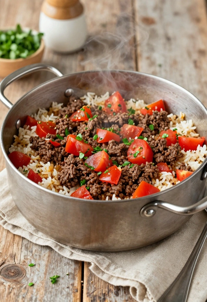 10 Ground Beef and Rice Recipes for Simple Hearty Meals - 4. One-Pot Beef and Rice
