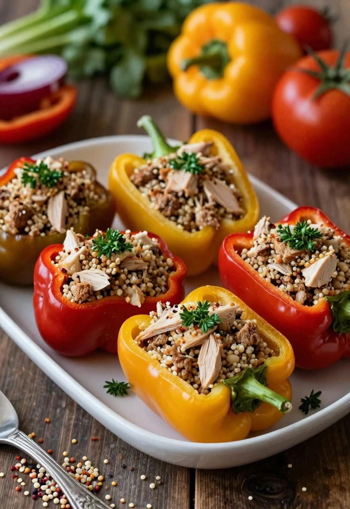 10 Ground Turkey Crockpot Recipes for Tender Hands Off Dinners 45 10 Ground Turkey Crockpot Recipes for Tender Hands Off Dinners - 5. Turkey and Quinoa Stuffed Peppers