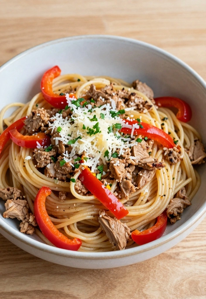 10 Ground Turkey and Bell Pepper Recipes for Fresh Easy Meals - 9. Ground Turkey and Bell Pepper Pasta
