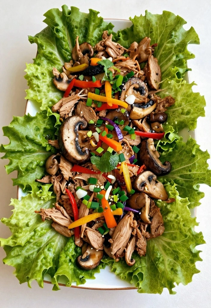 10 Ground Turkey and Mushroom Recipes for Light Savory Dinners - 3. Turkey Mushroom Lettuce Wraps