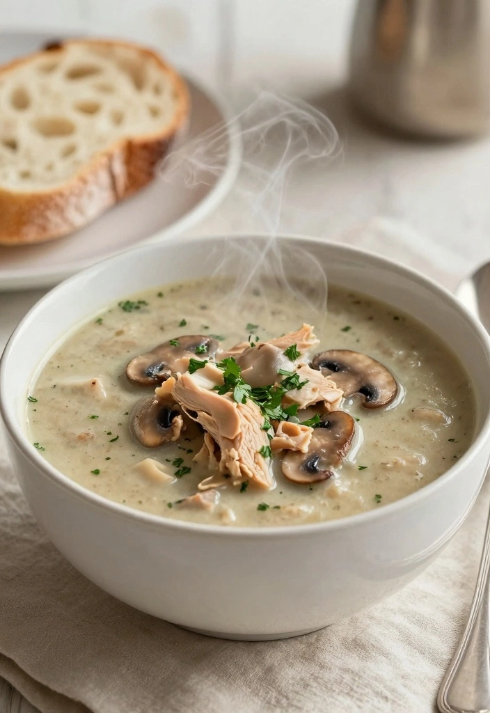 10 Ground Turkey and Mushroom Recipes for Light Savory Dinners - 9. Turkey Mushroom Soup