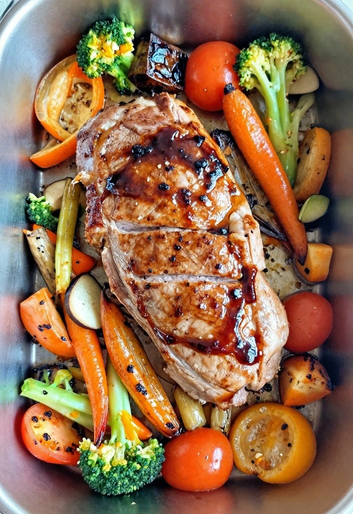 10 Healthy Pork Tenderloin Recipes for Lean Flavorful Dinners - 3. Balsamic-Glazed Pork Tenderloin with Roasted Veggies