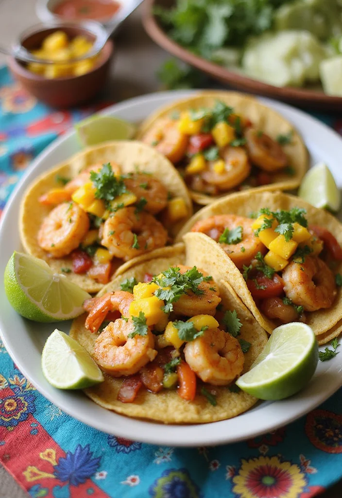 10 Leftover Shrimp Recipes for Easy Next Day Meals - 2. Shrimp Tacos with Mango Salsa