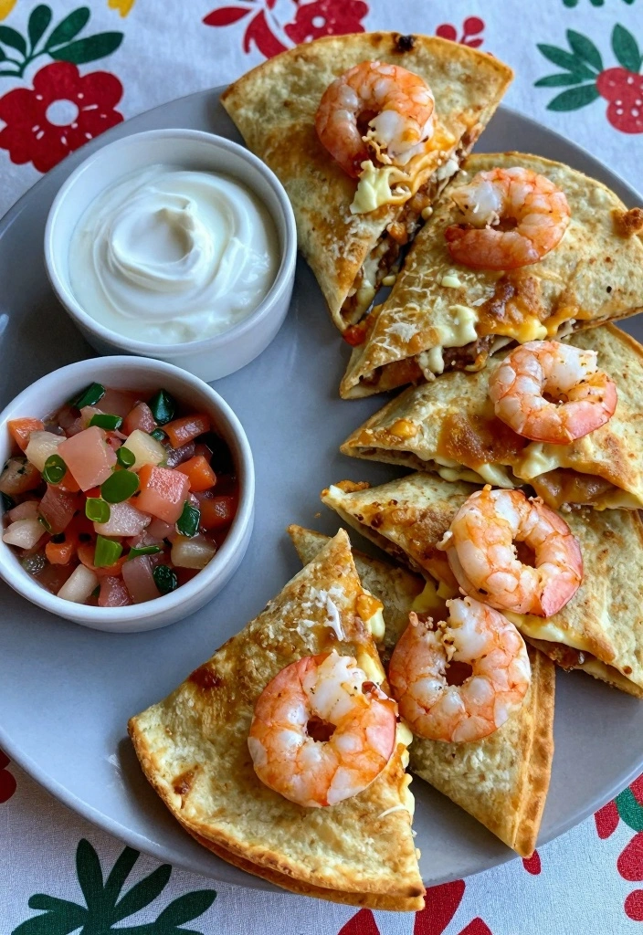 10 Leftover Shrimp Recipes for Easy Next Day Meals - 5. Shrimp Quesadillas