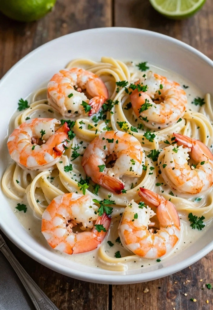 10 Lime Shrimp Recipes for Zesty Fresh Meals 12 10 Lime Shrimp Recipes for Zesty Fresh Meals - 2. Lime Garlic Shrimp Pasta