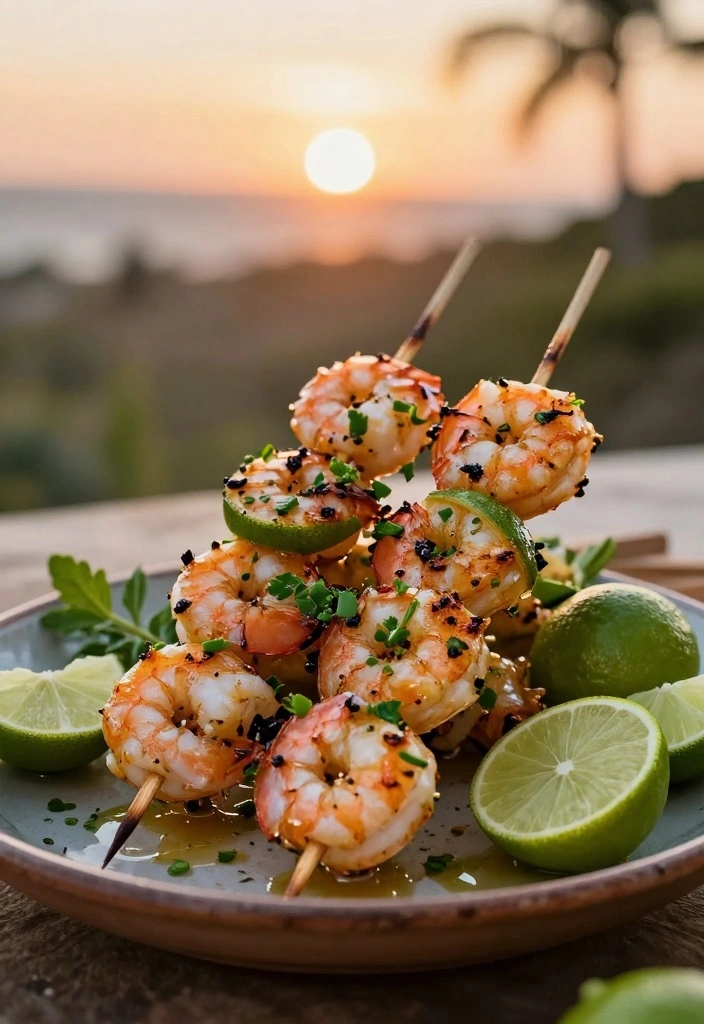 10 Lime Shrimp Recipes for Zesty Fresh Meals 45 10 Lime Shrimp Recipes for Zesty Fresh Meals - 5. Lime-Infused Shrimp Skewers