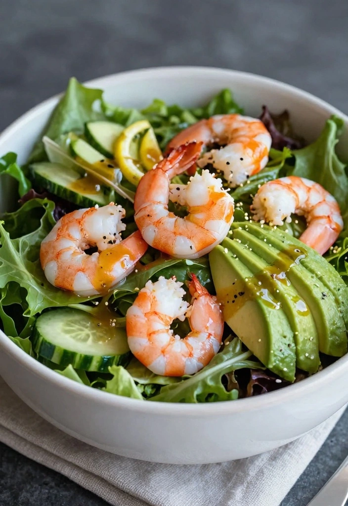 10 Low Calorie Shrimp Recipes for Light Healthy Eating - 2. Lemon Herb Shrimp Salad