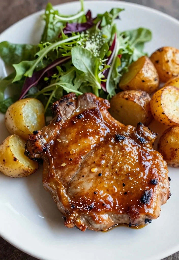 10 Pork Chop Meat Recipes for Easy Weeknight Meals - 2. Honey Mustard Glazed Pork Chops