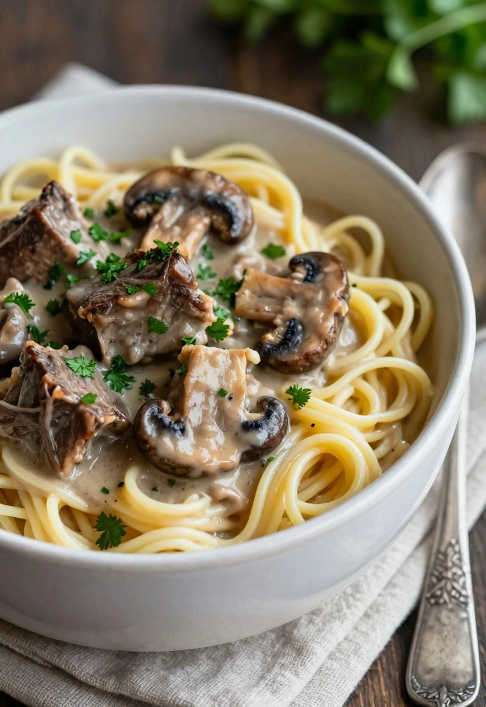 10 Short Beef Rib Recipes for Tender Rich Flavor 78 10 Short Beef Rib Recipes for Tender Rich Flavor - 8. Mushroom Stroganoff Short Ribs