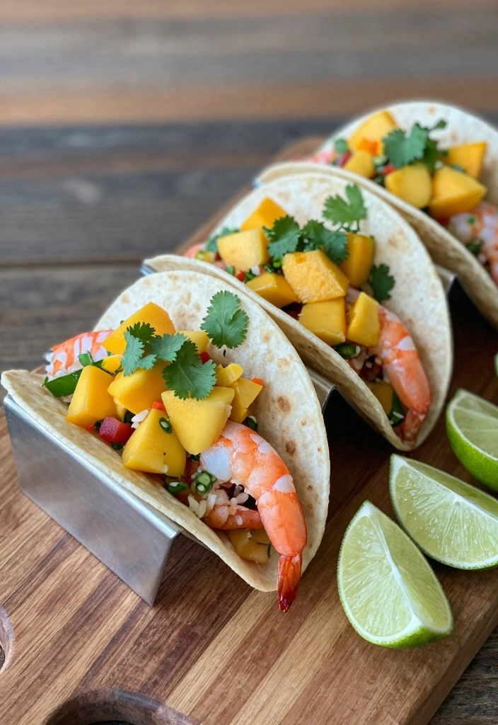 10 Shrimp Appetizer Recipes for Fresh Crowd Pleasing Bites 35 10 Shrimp Appetizer Recipes for Fresh Crowd Pleasing Bites - 4. Shrimp Tacos with Mango Salsa