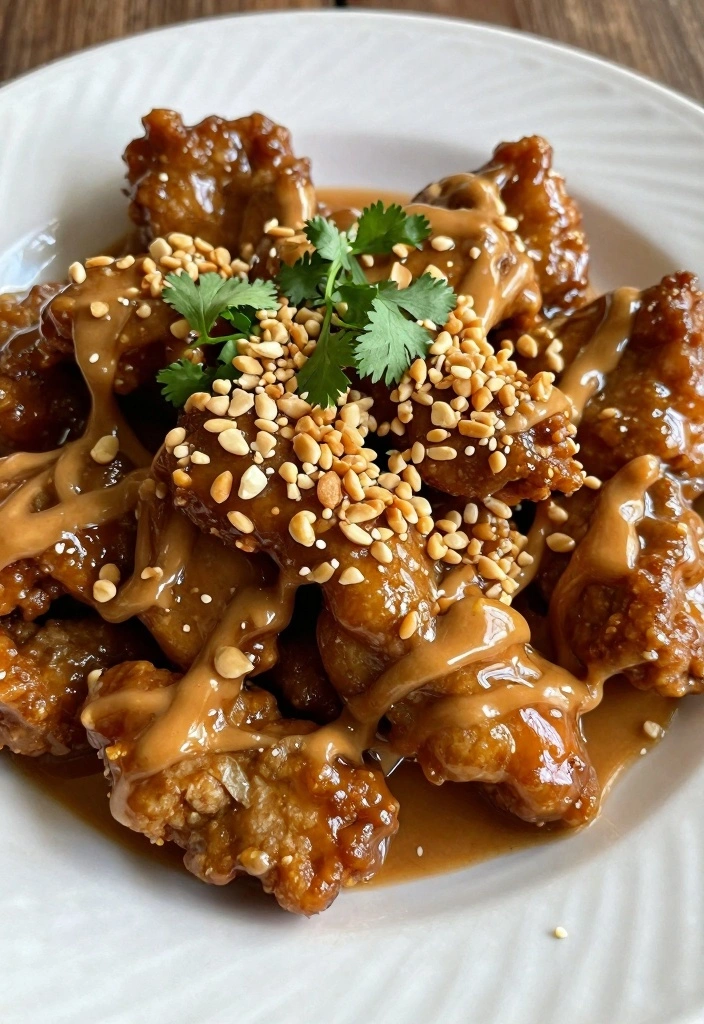 10 Smothered Pork Chop Recipes for Rich Comforting Dinners - 10. Thai Peanut Smothered Pork Chops