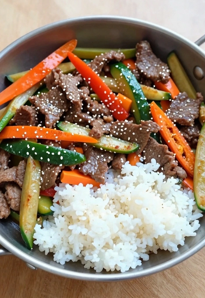 12 Asian Ground Beef Recipes for Bold Weeknight Flavor - 12. Sesame Beef and Veggie Stir-Fry