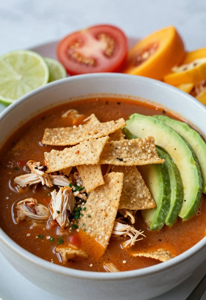 12 Chicken Soup Recipes for Warm Cozy Comfort 34 12 Chicken Soup Recipes for Warm Cozy Comfort - 4. Spicy Chicken Tortilla Soup