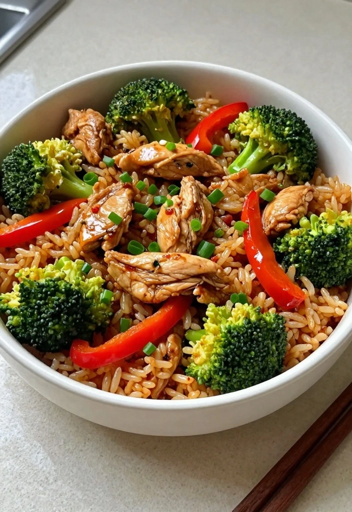 12 Chicken and Rice Recipes for Easy Family Dinners 23 12 Chicken and Rice Recipes for Easy Family Dinners - 3. Spicy Chicken and Rice Stir-Fry