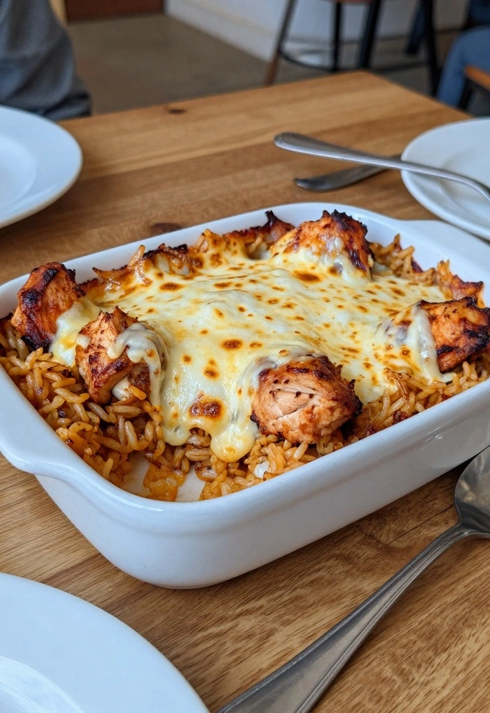 12 Chicken and Rice Recipes for Easy Family Dinners 34 12 Chicken and Rice Recipes for Easy Family Dinners - 4. Cheesy BBQ Chicken and Rice Casserole