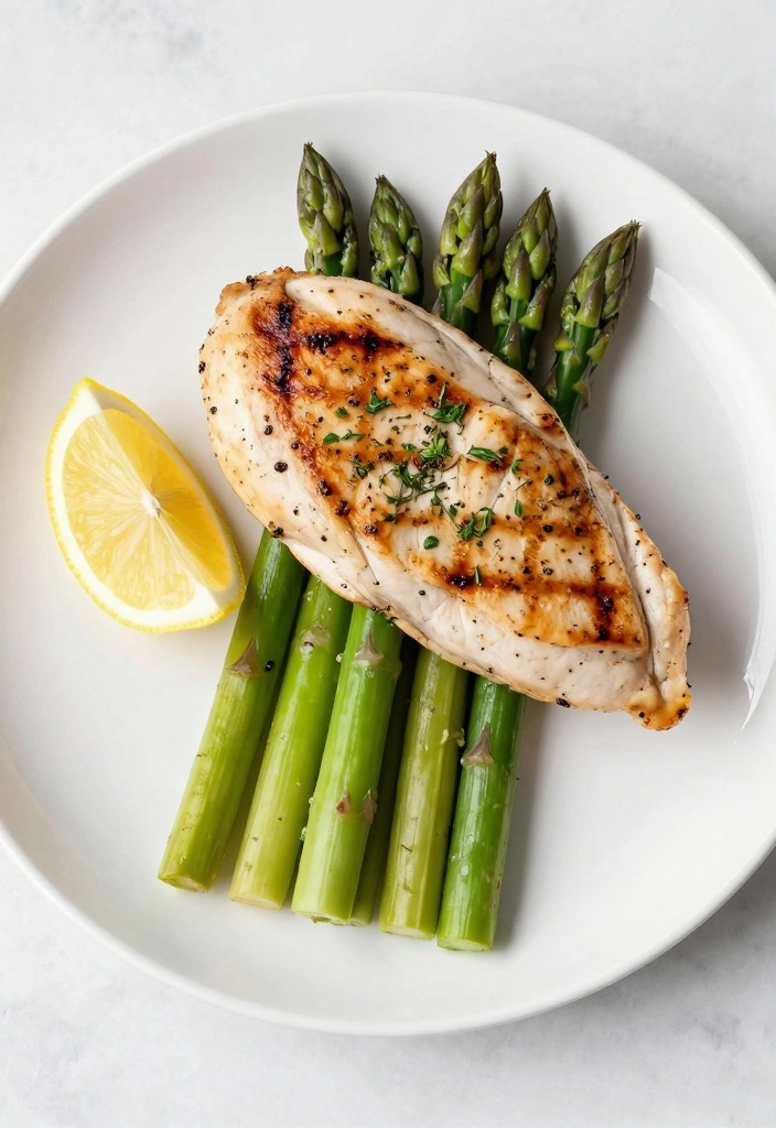 12 Chicken and Veggie Recipes for Fresh Balanced Meals - 1. Lemon Herb Grilled Chicken with Asparagus