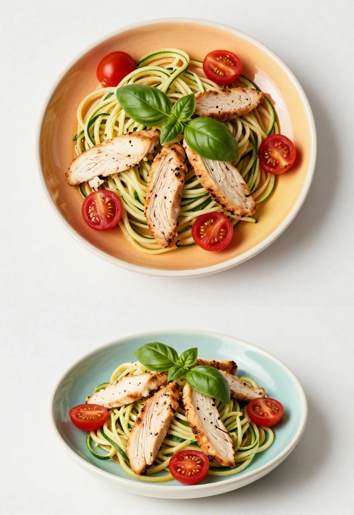 12 Chicken and Veggie Recipes for Fresh Balanced Meals - 10. Chicken Zucchini Noodles