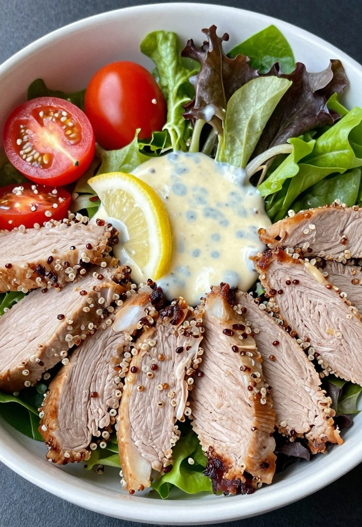 12 Healthy Pork Recipes for Light Satisfying Meals - 6. Pork and Quinoa Salad Bowl