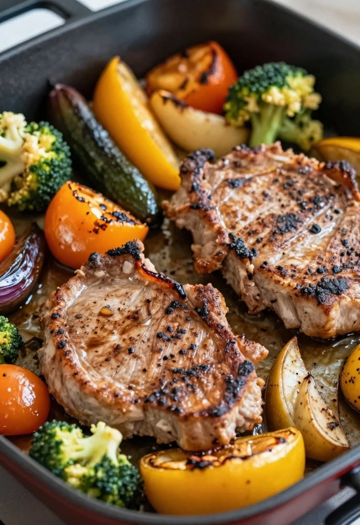 12 Healthy Pork Recipes for Light Satisfying Meals - 8. Pork and Vegetable Sheet Pan Dinner