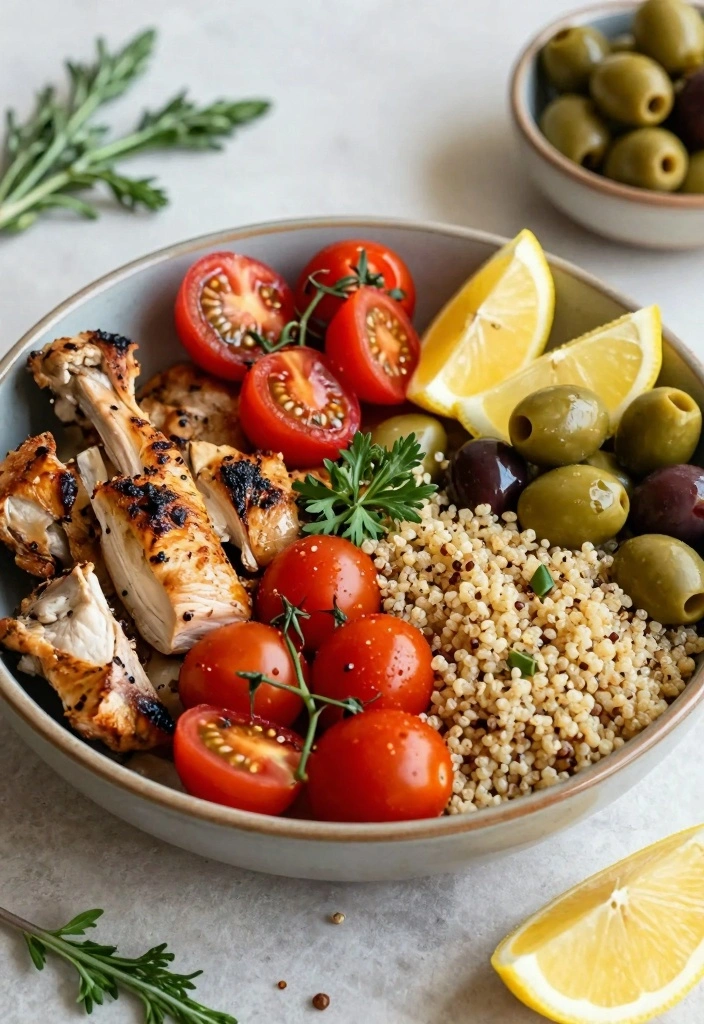 12 Leftover Chicken Recipes for Easy Second Day Meals - 9. Mediterranean Chicken Bowls