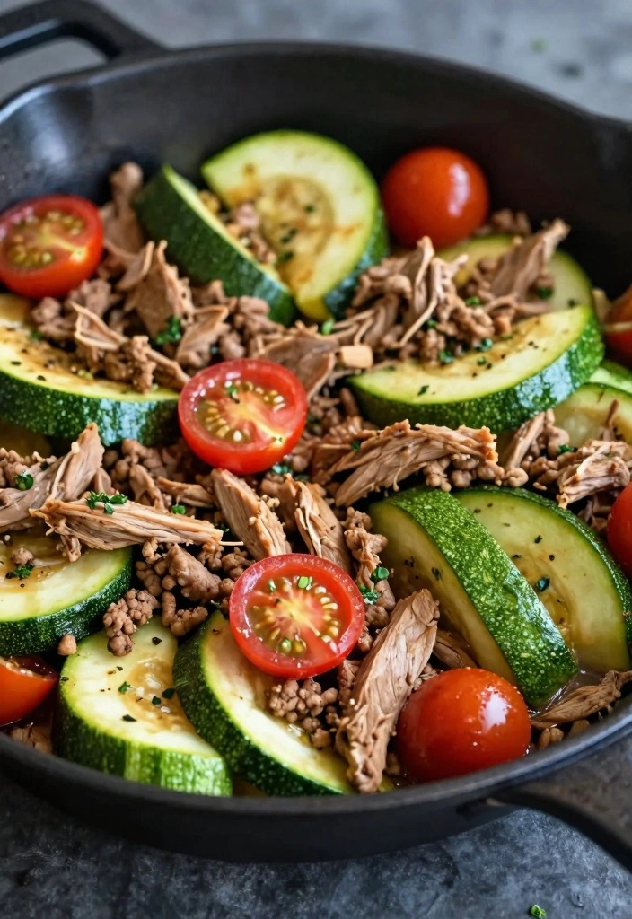 12 Turkey Meat Recipes for Lean Everyday Cooking 67 12 Turkey Meat Recipes for Lean Everyday Cooking - 7. Turkey Zucchini Skillet