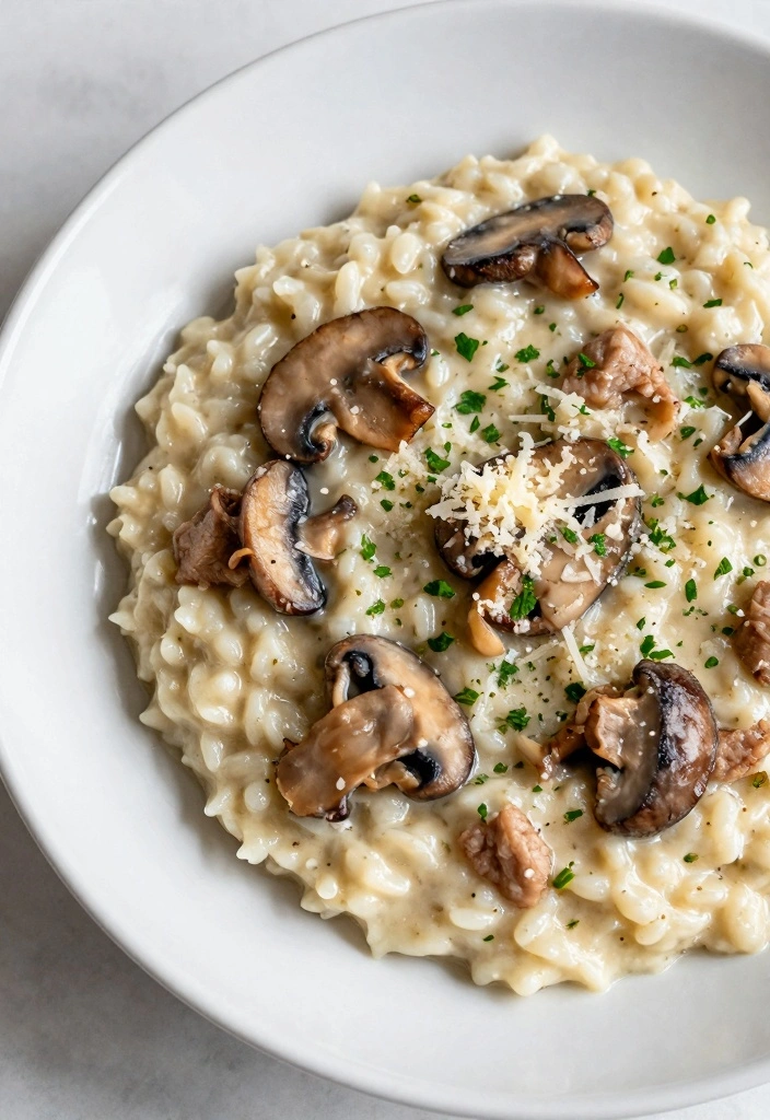 15 Pork Recipes for Simple Flavorful Dinners - 3. One-Pan Pork and Mushroom Risotto