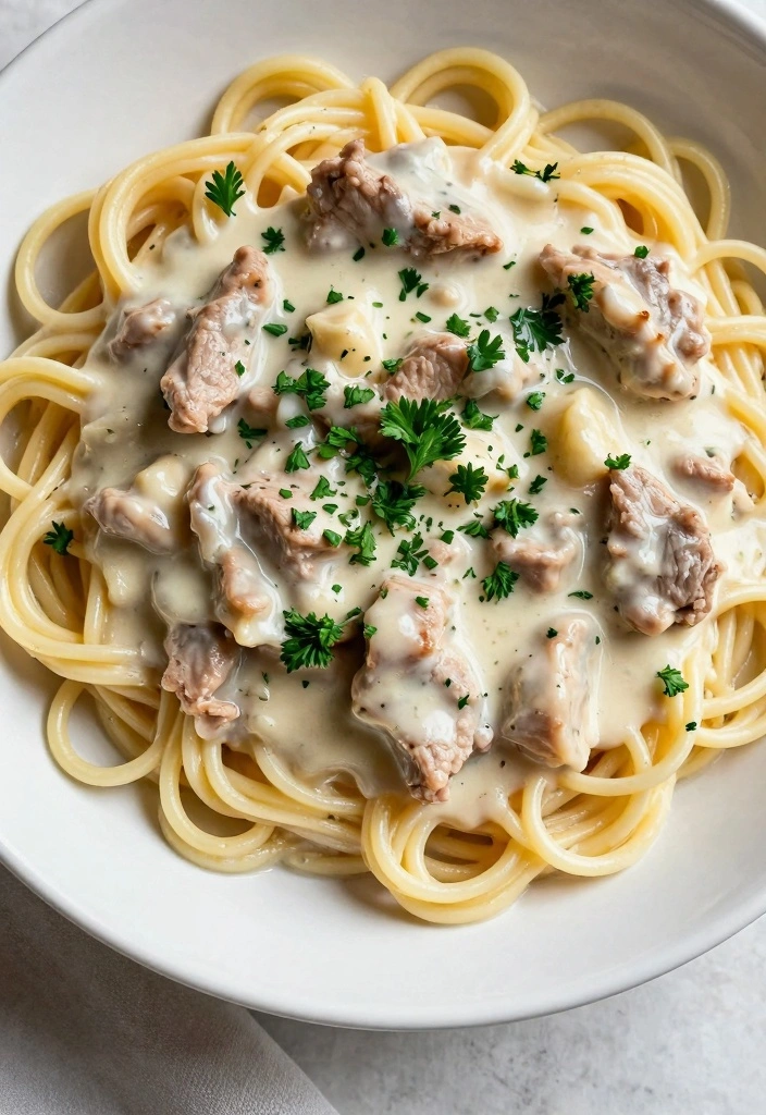 15 Pork Recipes for Simple Flavorful Dinners - 6. Creamy Pork Stroganoff
