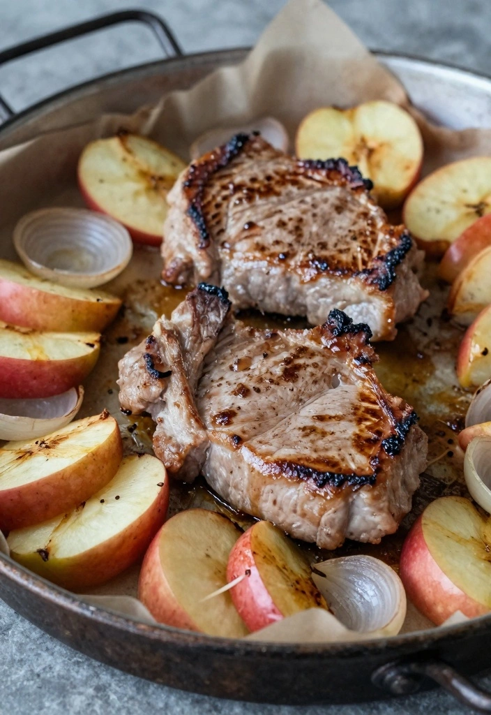 15 Pork Recipes for Simple Flavorful Dinners - 8. Pork and Apple Sheet Pan Dinner