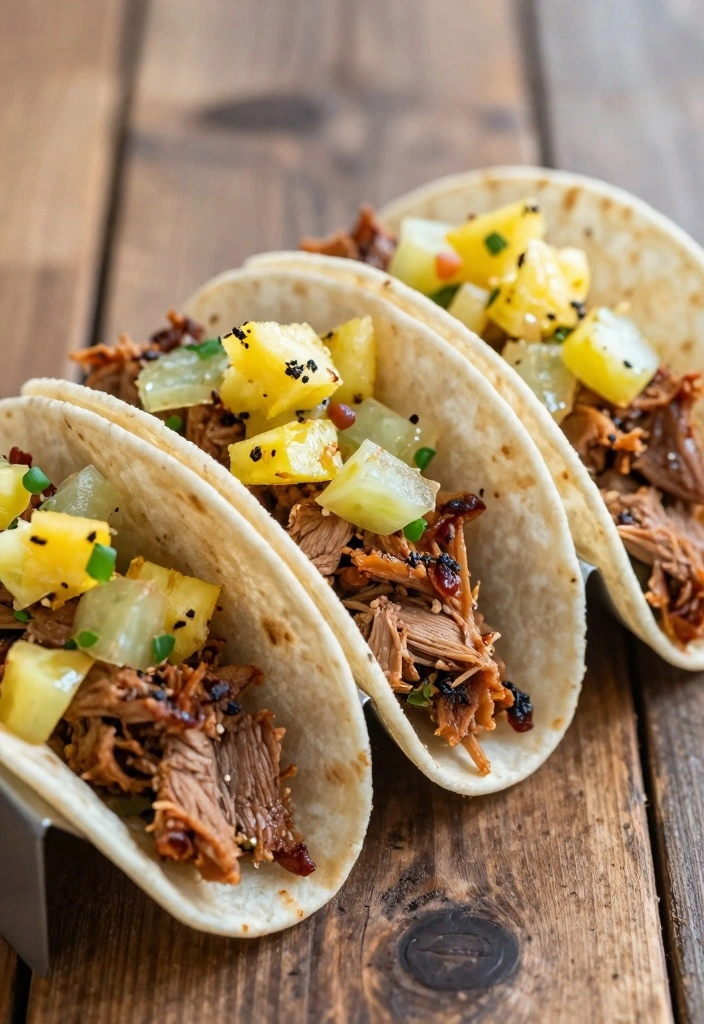 9 Canned Pork Recipes for Quick Easy Dinners - 1. Pork Tacos with Pineapple Salsa