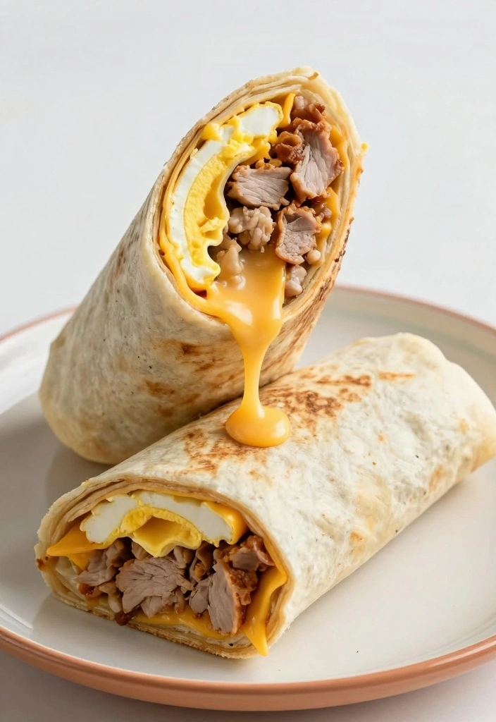 9 Canned Pork Recipes for Quick Easy Dinners - 9. Pork Breakfast Burritos