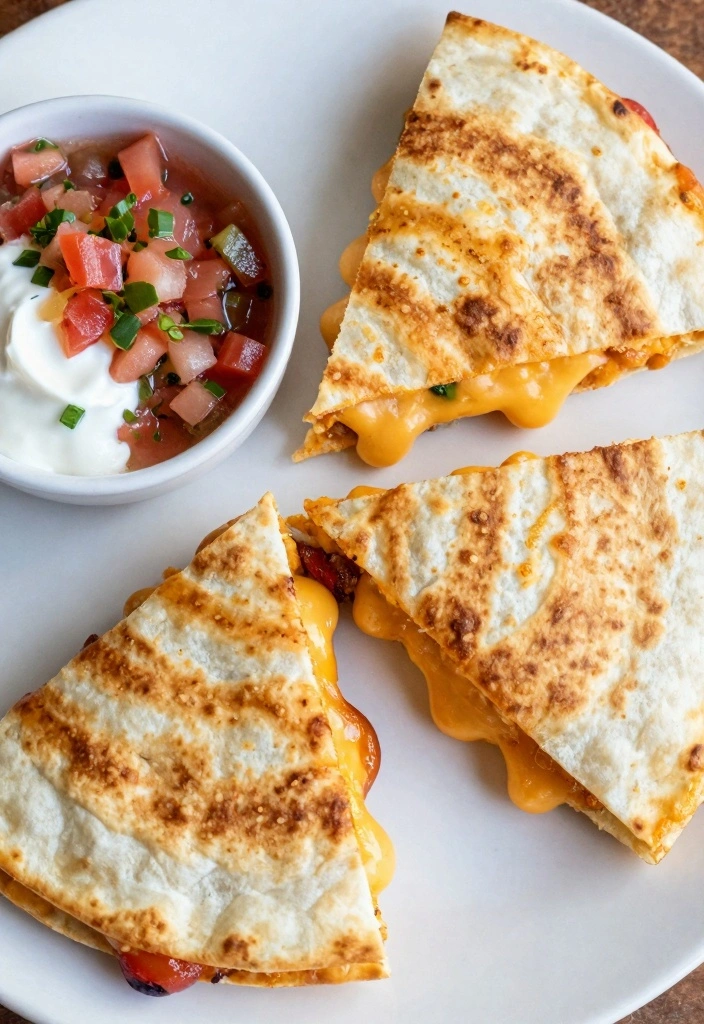 9 Ground Beef Blackstone Recipes for Fast Griddled Flavor - 2. Cheesy Beef Quesadillas