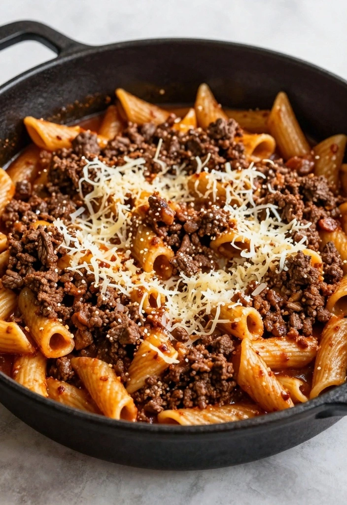 9 Ground Beef Blackstone Recipes for Fast Griddled Flavor - 9. Beef Pasta Skillet