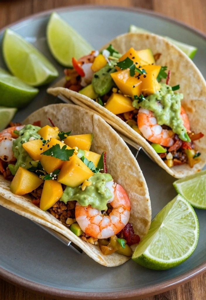 9 Red Argentine Shrimp Recipes for Sweet Tender Meals - 2. Spicy Argentinian Shrimp Tacos