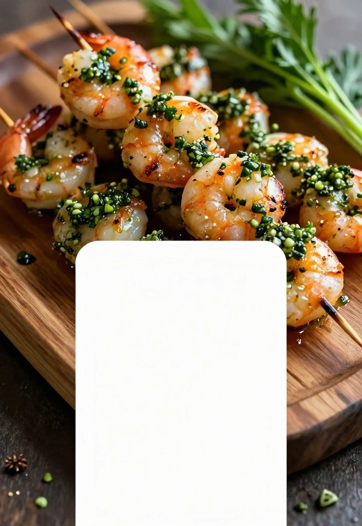 9 Red Argentine Shrimp Recipes for Sweet Tender Meals - 4. Grilled Shrimp Skewers with Chimichurri