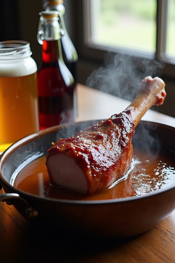 beer deglaze stock braise