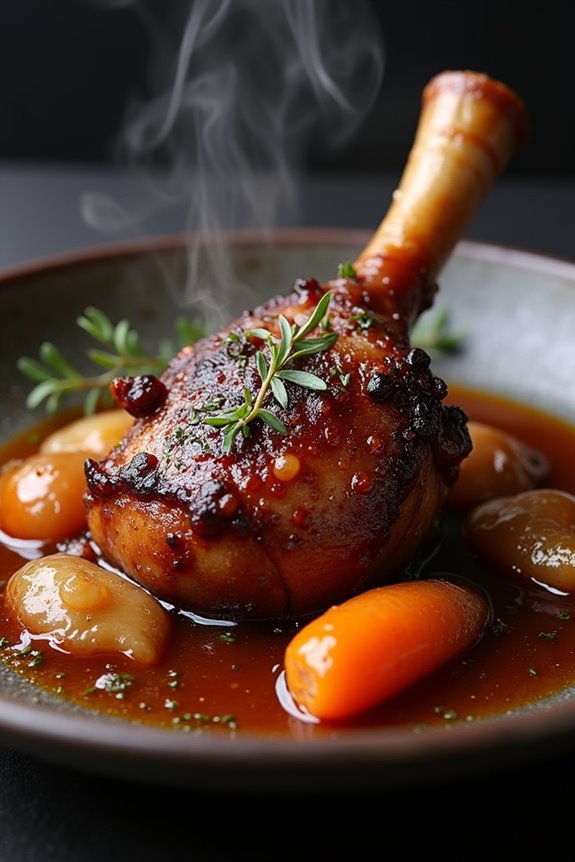 browned shanks slow braised perfection