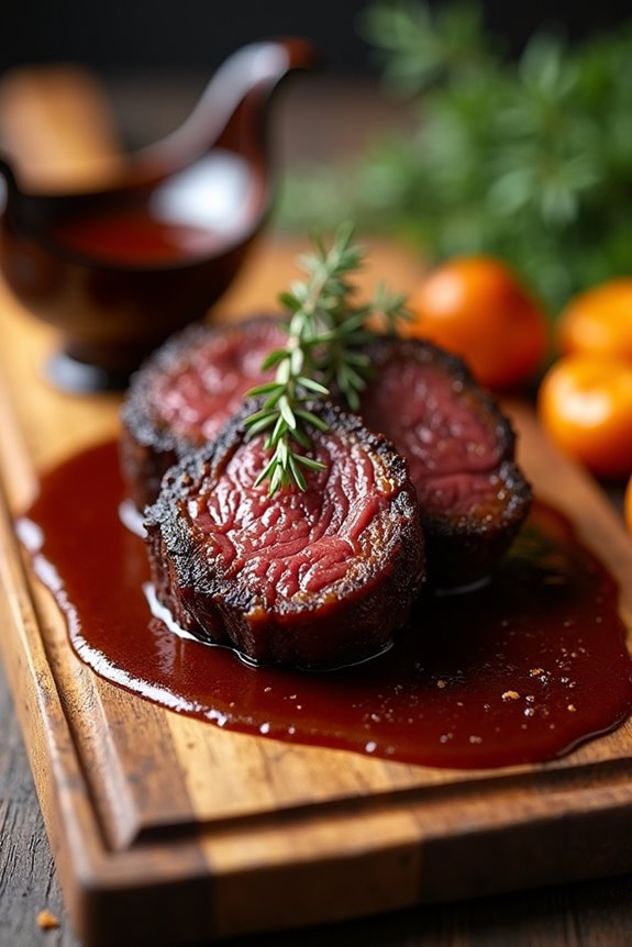 creamy potatoes with braised beef cheeks