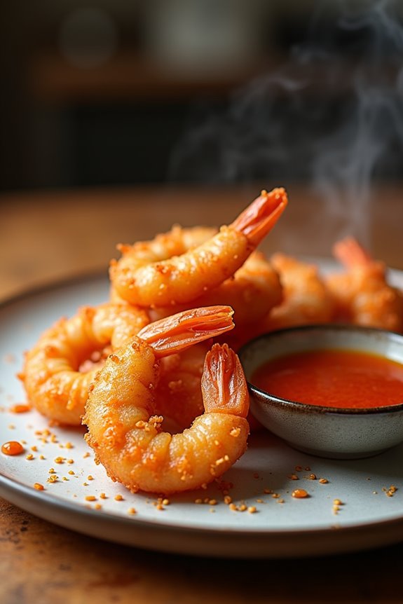 crispy shrimp proper temps uncrowded fry