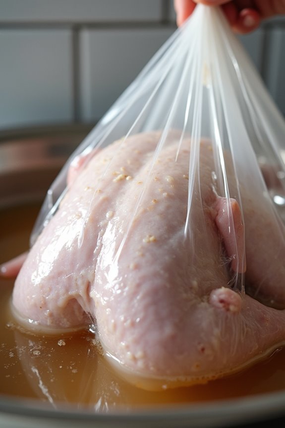 drain and rinse entire turkey thoroughly