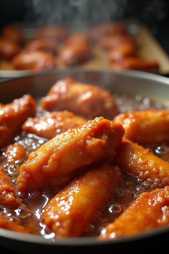 Can You Deep Fry Frozen Chicken Wings? 9 drain dry glaze while hot