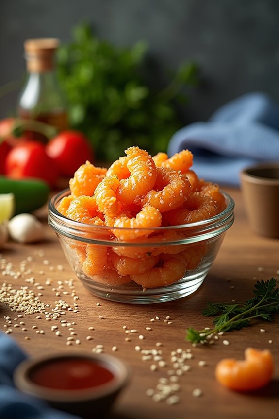 gather ingredients mix boom boom sauce