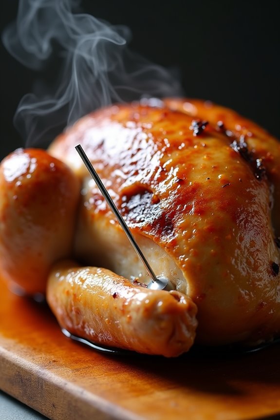 10 Tips to Tell If Your Chicken Is Done 1 insert thermometer into thickest part